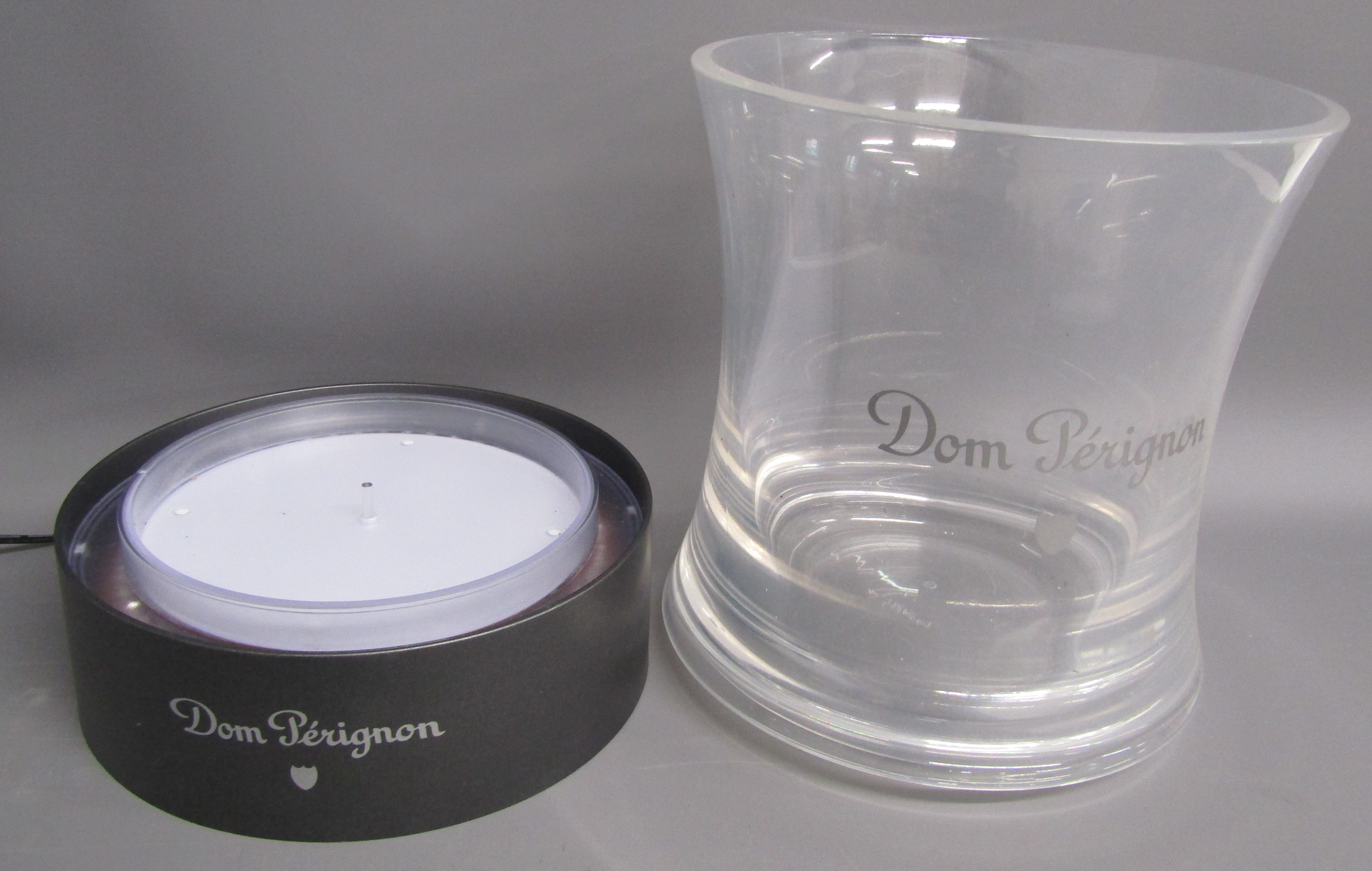 Dom Perignon acrylic ice bucket with Andy Warhol colour changing light up base - Image 4 of 5