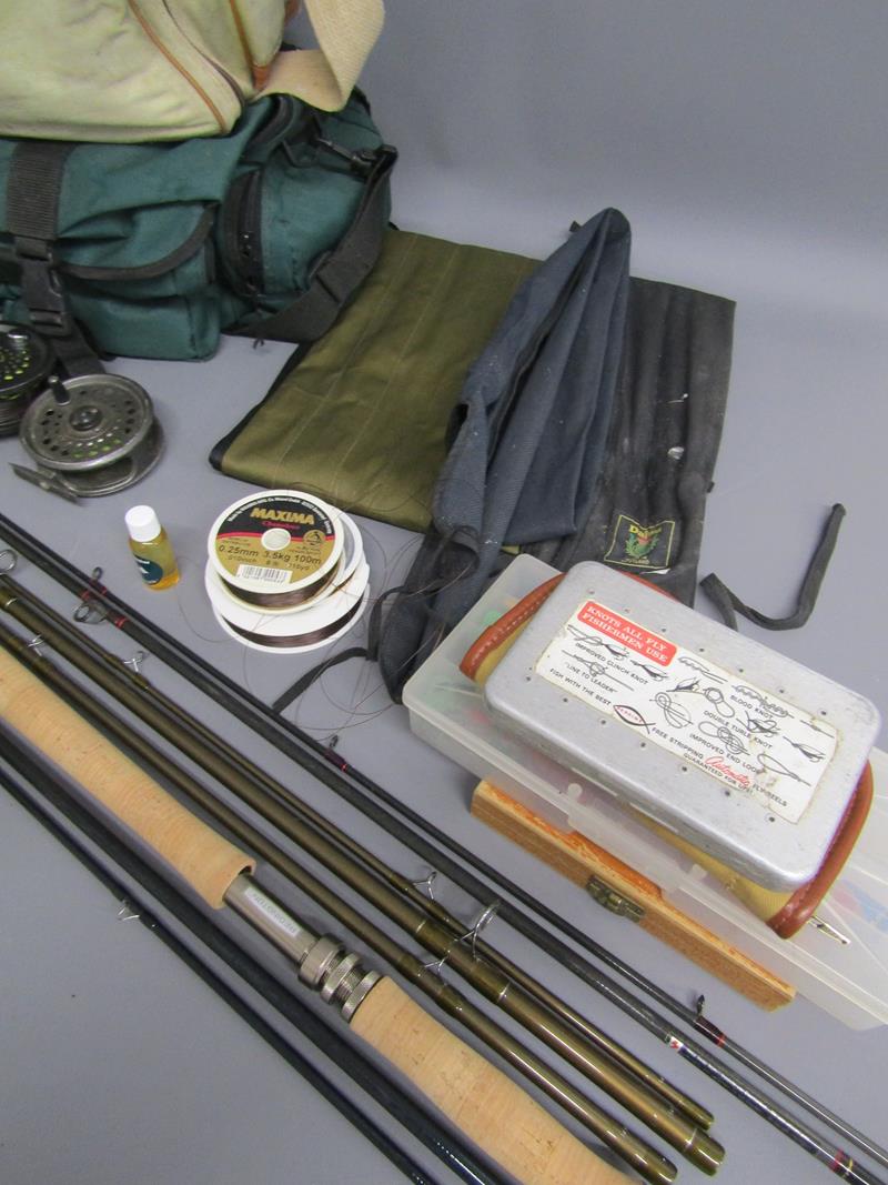 Collection of fly fishing items includes rods, Redington RS4, Daiwa Whisker fly#6-8, Redington - Bild 4 aus 5