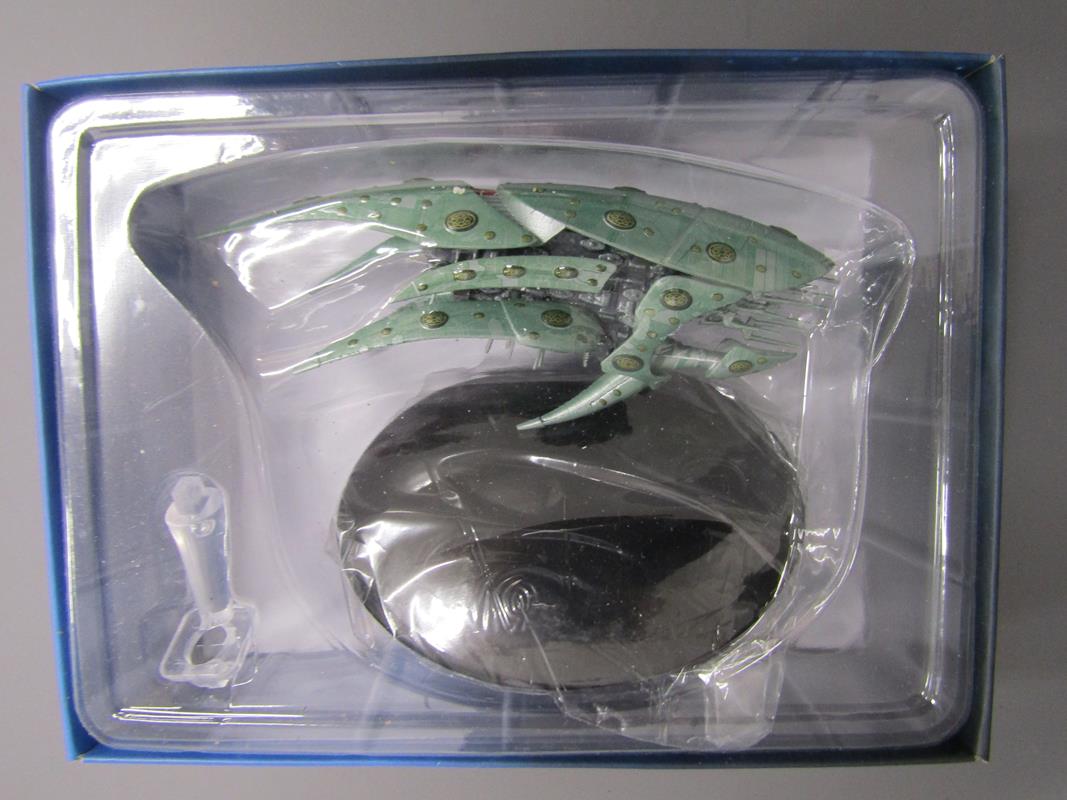 4 Star Trek official Collectors pieces - Romulan Drone, Klingon Raptor, Species 8472 Bioship and - Image 5 of 6