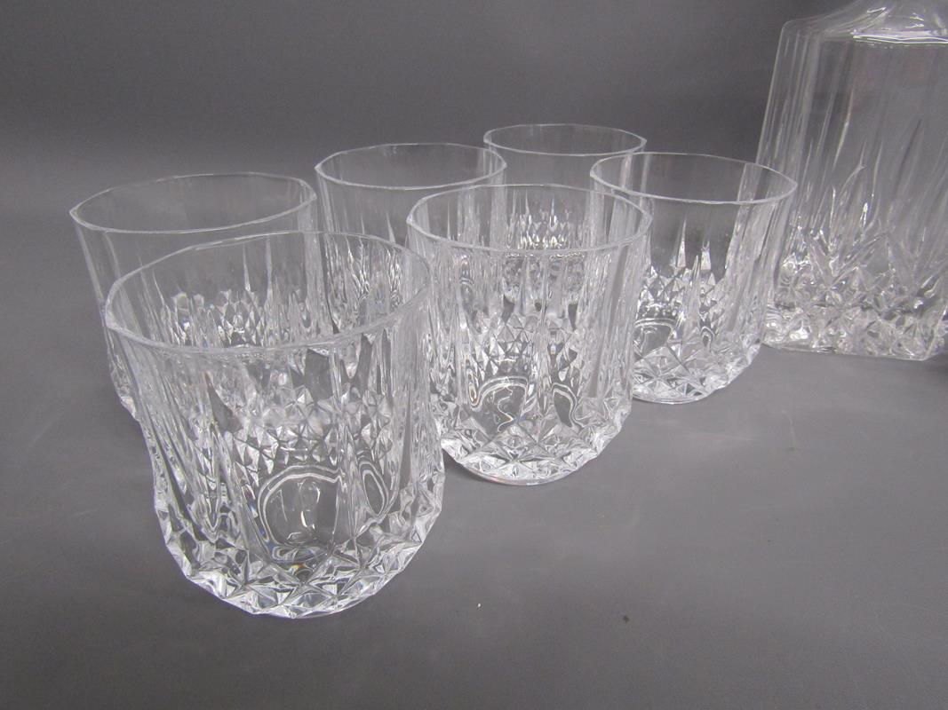 Crystal decanter and whiskey tumblers - Image 2 of 4