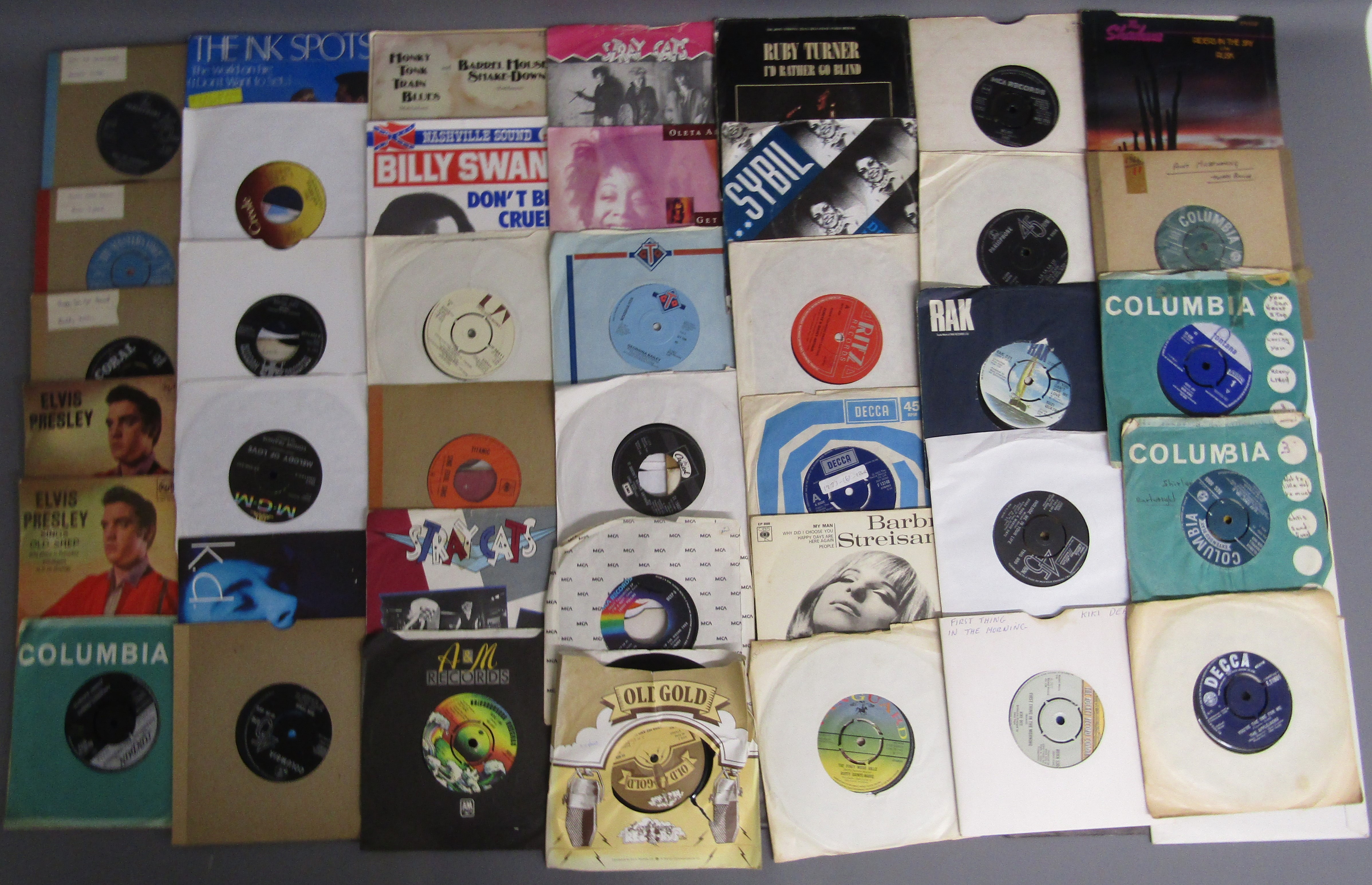 Large collection of approx. 350 7" singles - includes The Beatles, Buddy Holly, Elvis, Kiki Dee, - Image 3 of 7