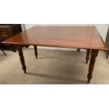 Victorian mahogany drop leaf table - approx. 136cm x 111cm x 77cm