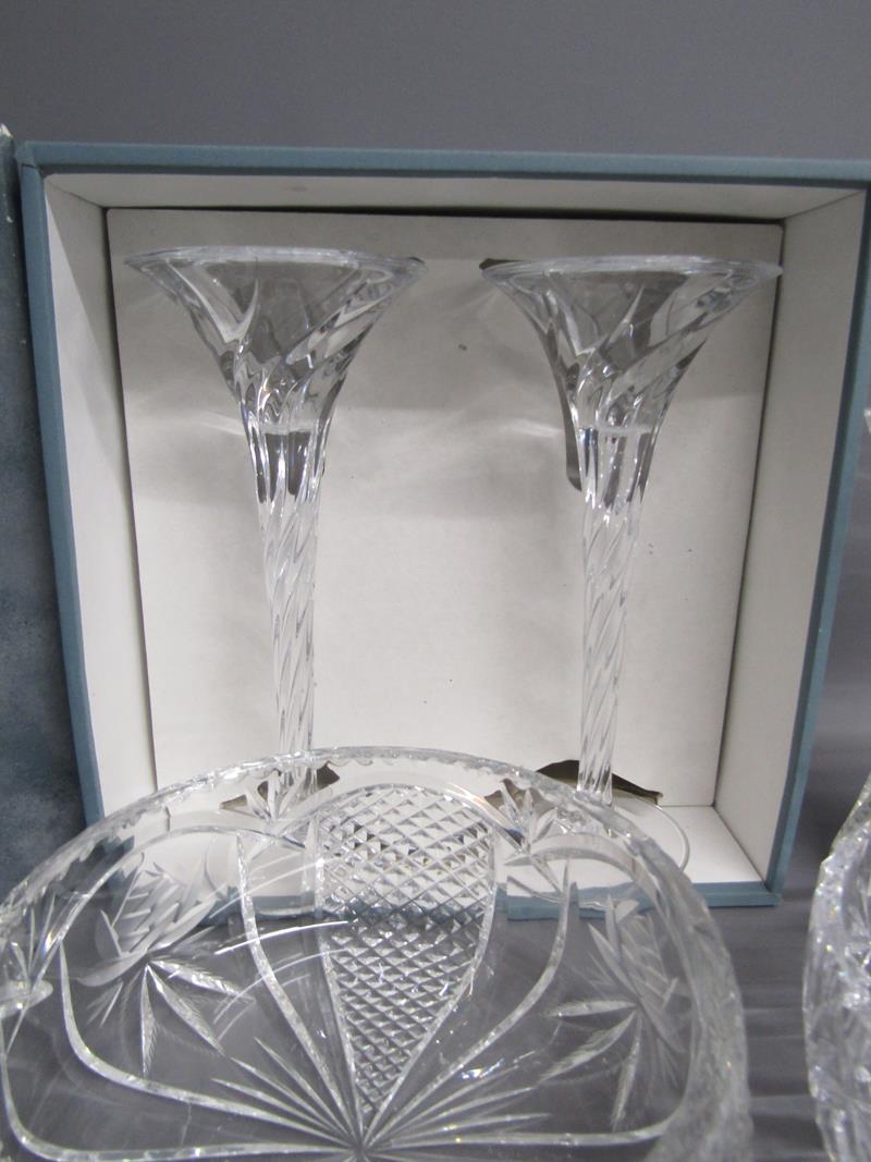 Crystal including Durand & Webb Corbett and cut glass bowls, vases, jug etc - Image 5 of 5