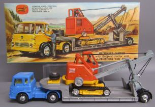 Boxed Corgi Major No 27 Machinery Carrier with Bedford tractor unit and Priestman 'Cub' shovel