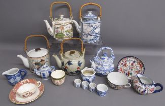 Collection of Oriental ware includes teapots, cups & saucers etc
