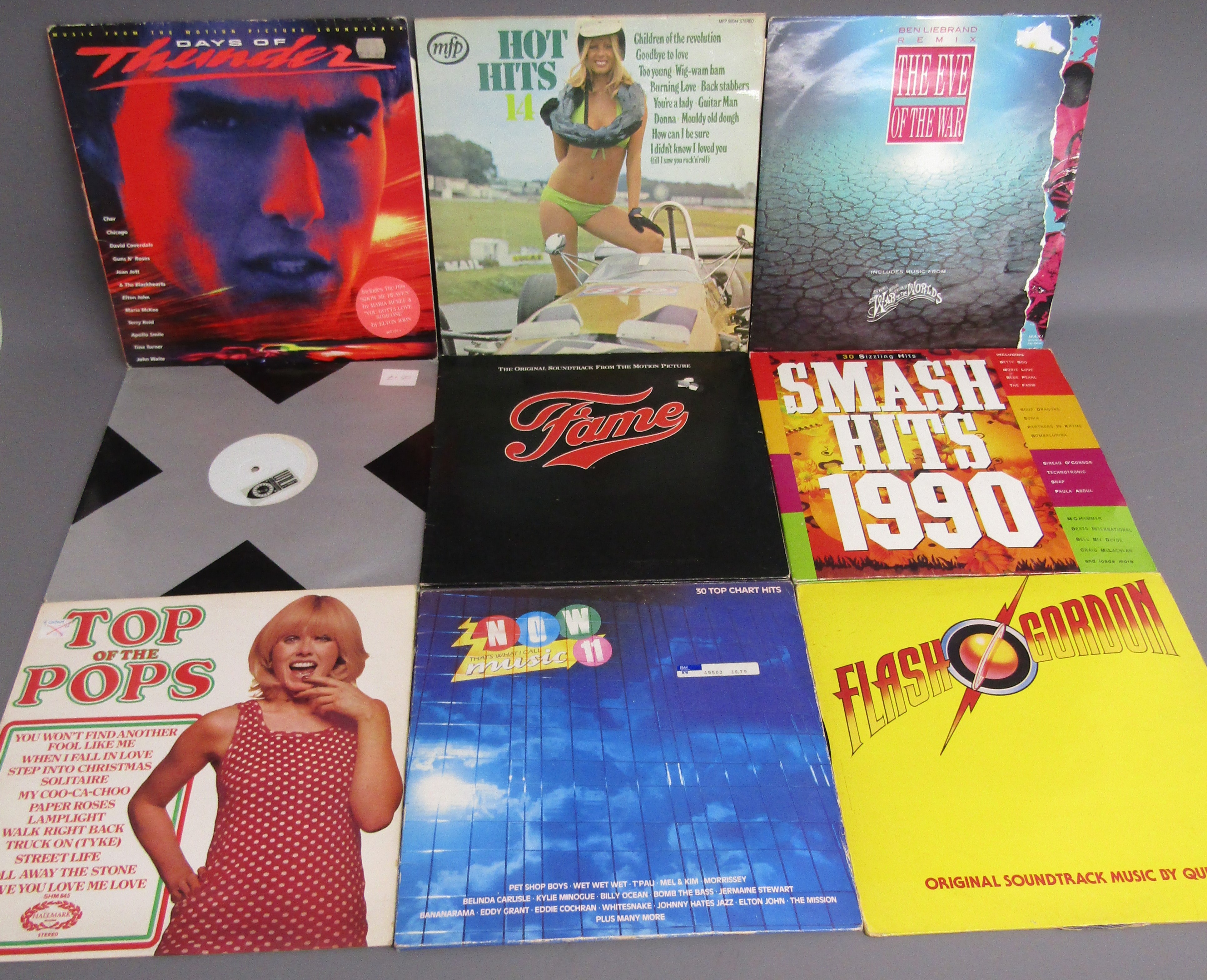 Collection of LP vinyl records also includes soundtracks Flash Gordon, X files, Rocky, Fame, also - Image 2 of 4