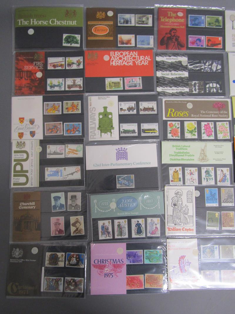 3 binders containing approx. 91 Royal Mail British Post office mint stamps - Image 7 of 8