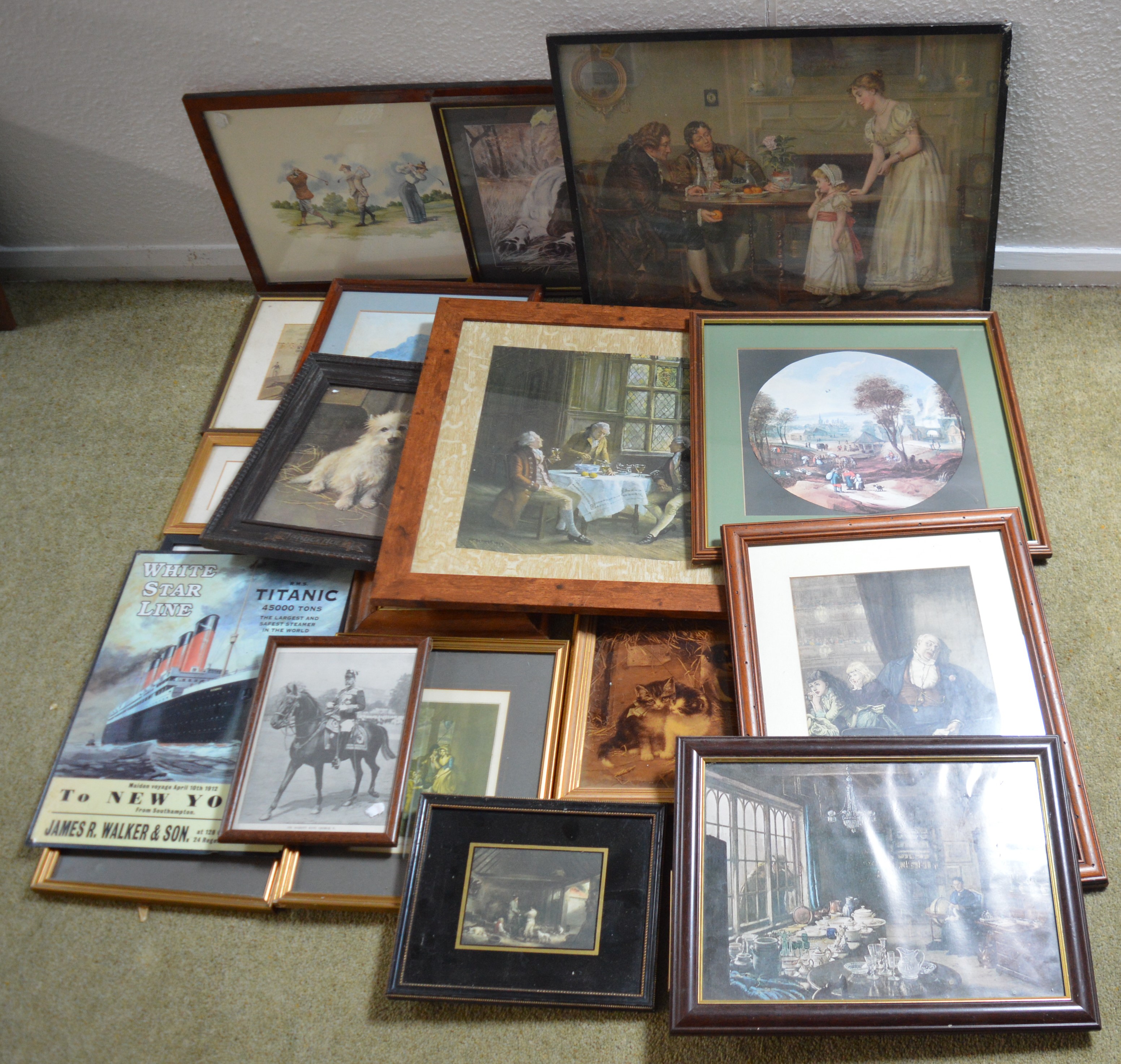 Selection of framed prints