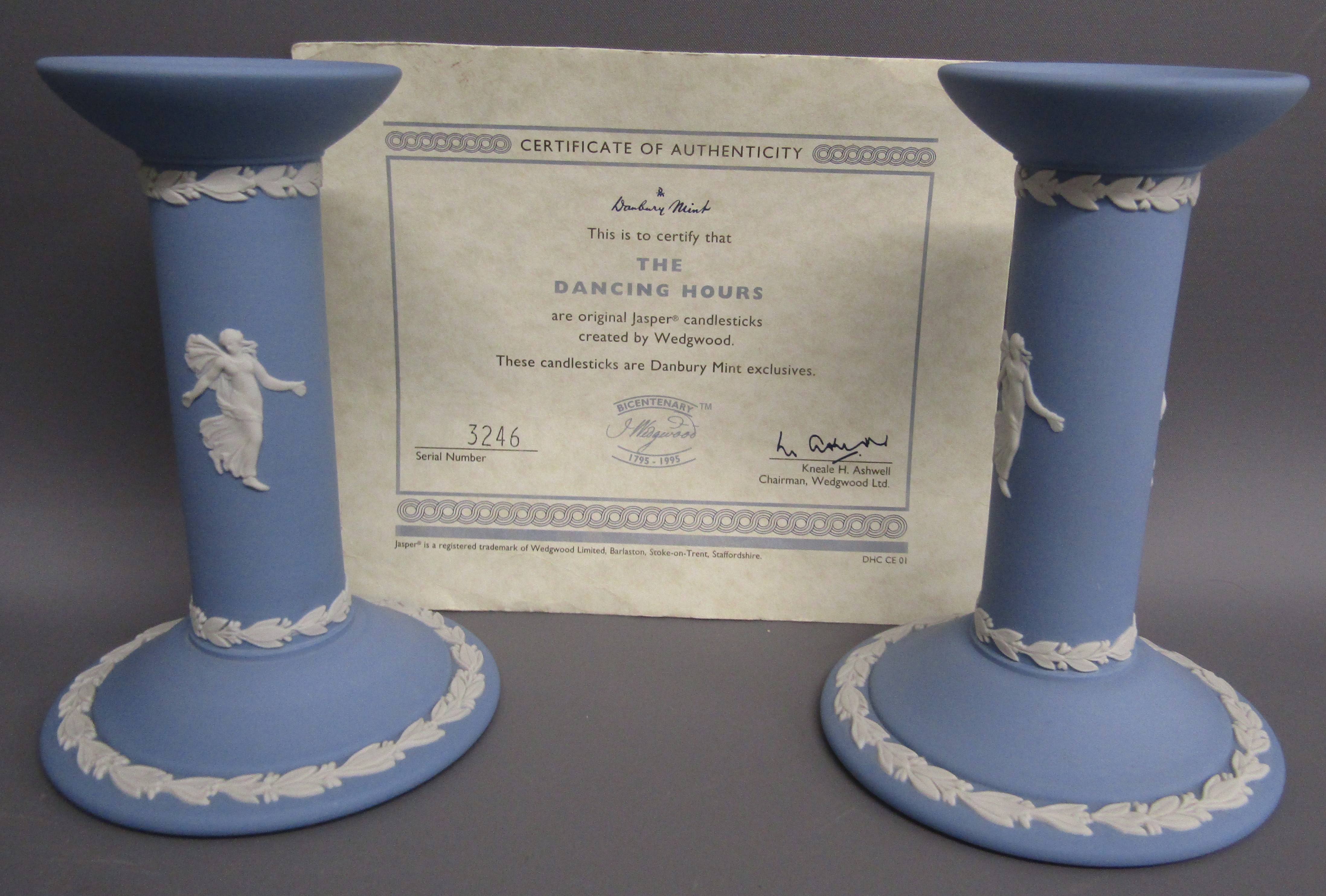 Wedgwood Jasper ware in dark blue, light blue, green and lilac, includes 'The Dancing Hours' Danbury - Image 6 of 7