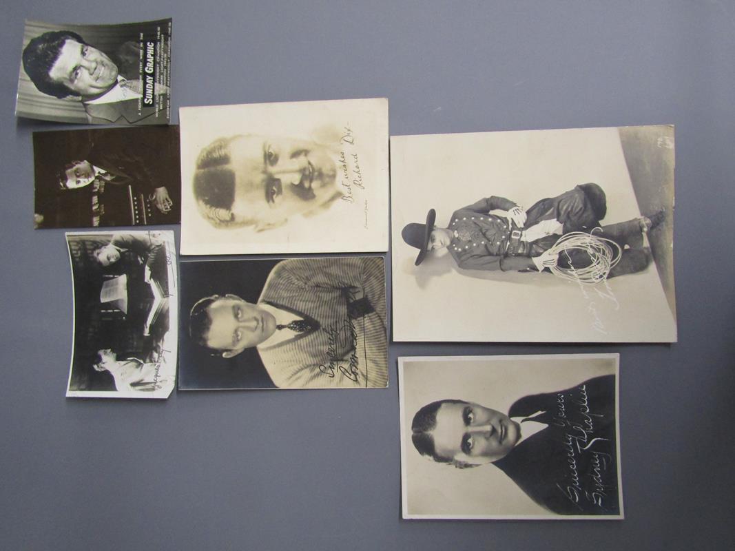 Collection of autographs original and printed - includes John Lennon & Ringo Starr, Marlon Brando, - Image 19 of 24