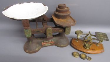 J & J Siddons scales with weights and postal scales with weights