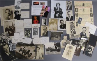 Collection of autographs original and printed - includes John Lennon & Ringo Starr, Marlon Brando,