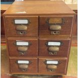 Index card cabinet