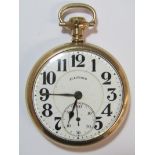 Bunn Special Illinois pocket watch - 60 hour - 21 jewels - Deuber warranted 25 years - approx. 5cm