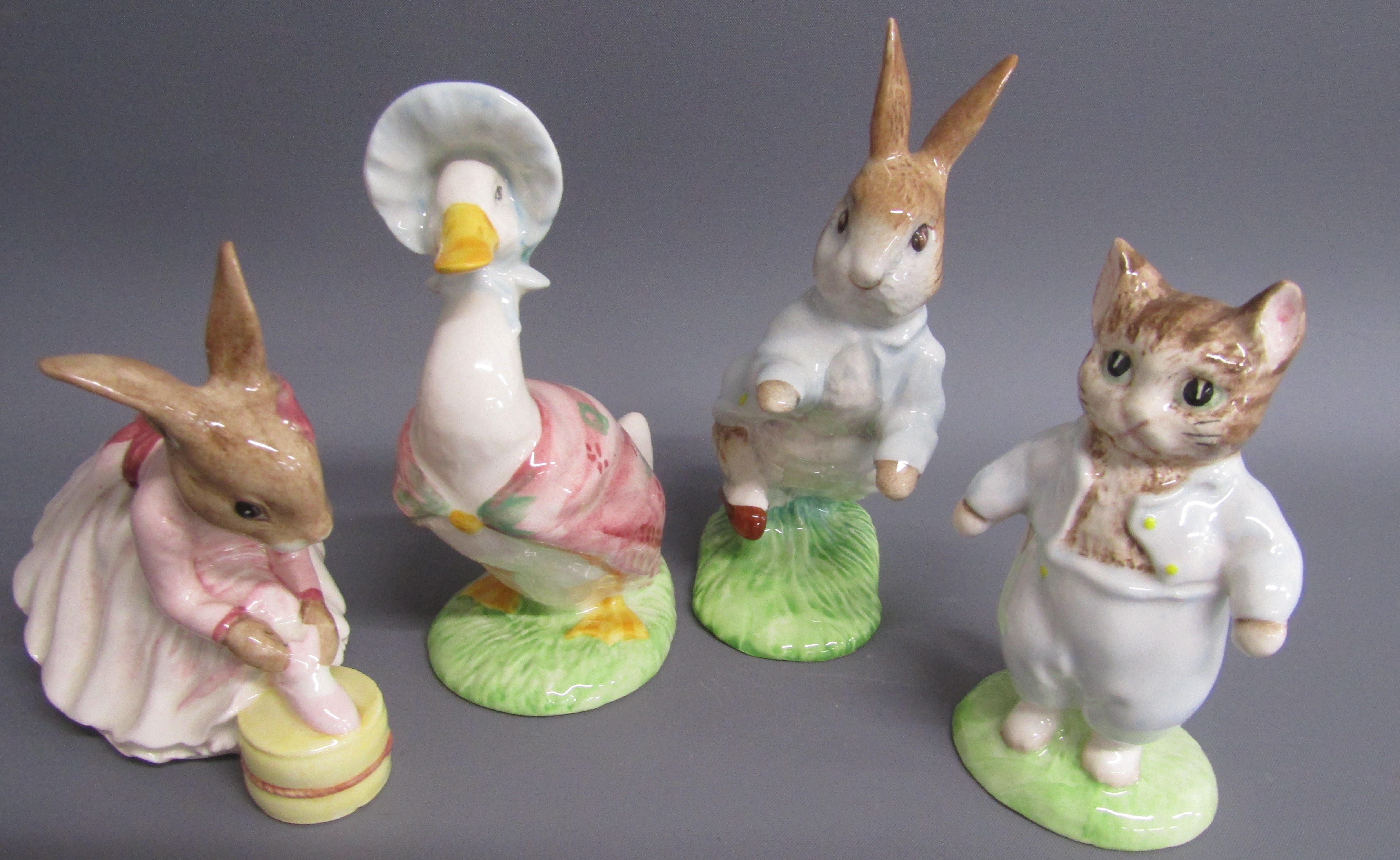 Royal Doulton Winnie the Pooh figures, 'The more it snows, tiddley pom' - 'The Windy Day' - Eeyore - Image 4 of 8