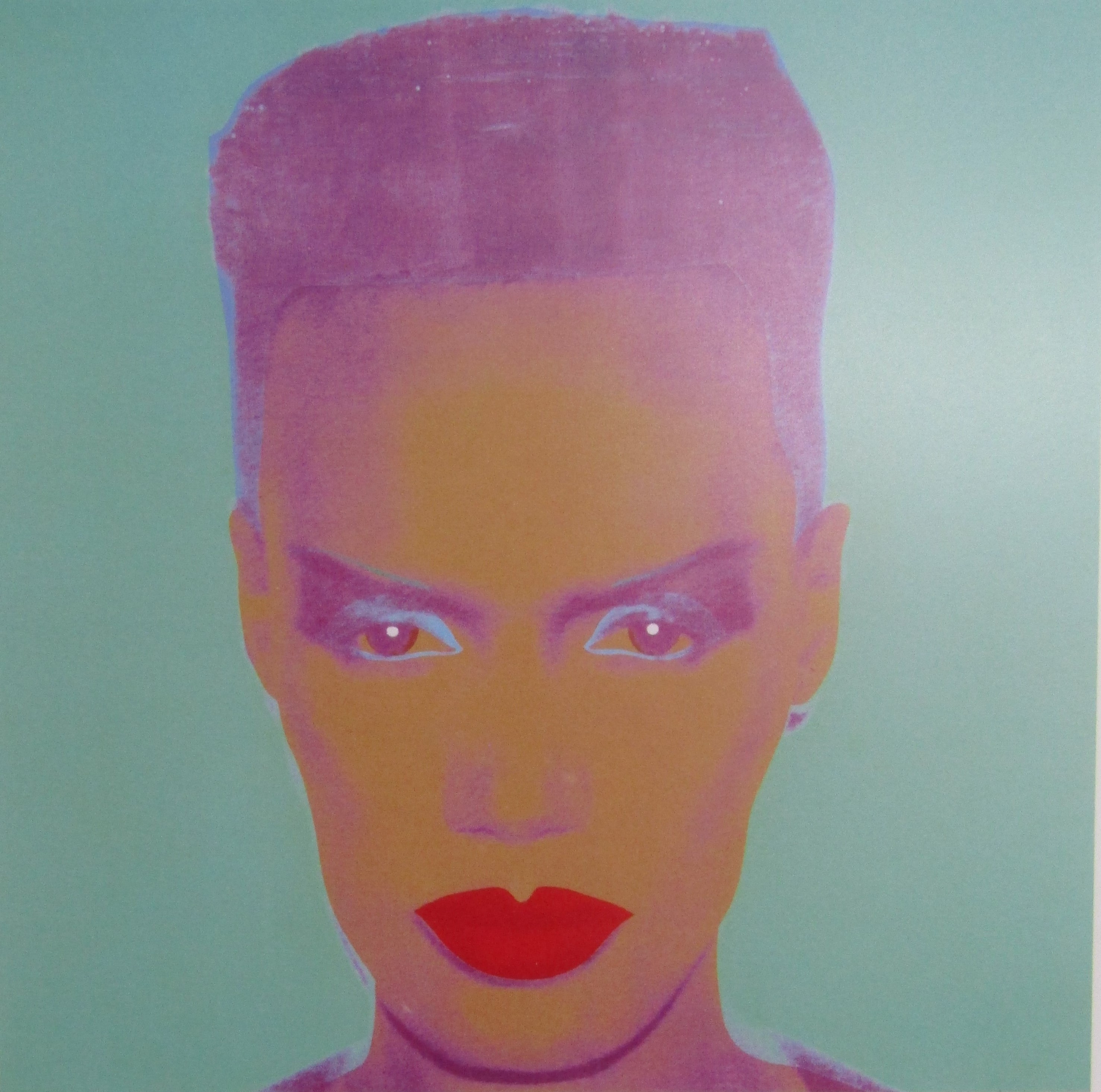 Framed Andy Warhol lithographic print 'Grace Jones' published by Neues New York in association