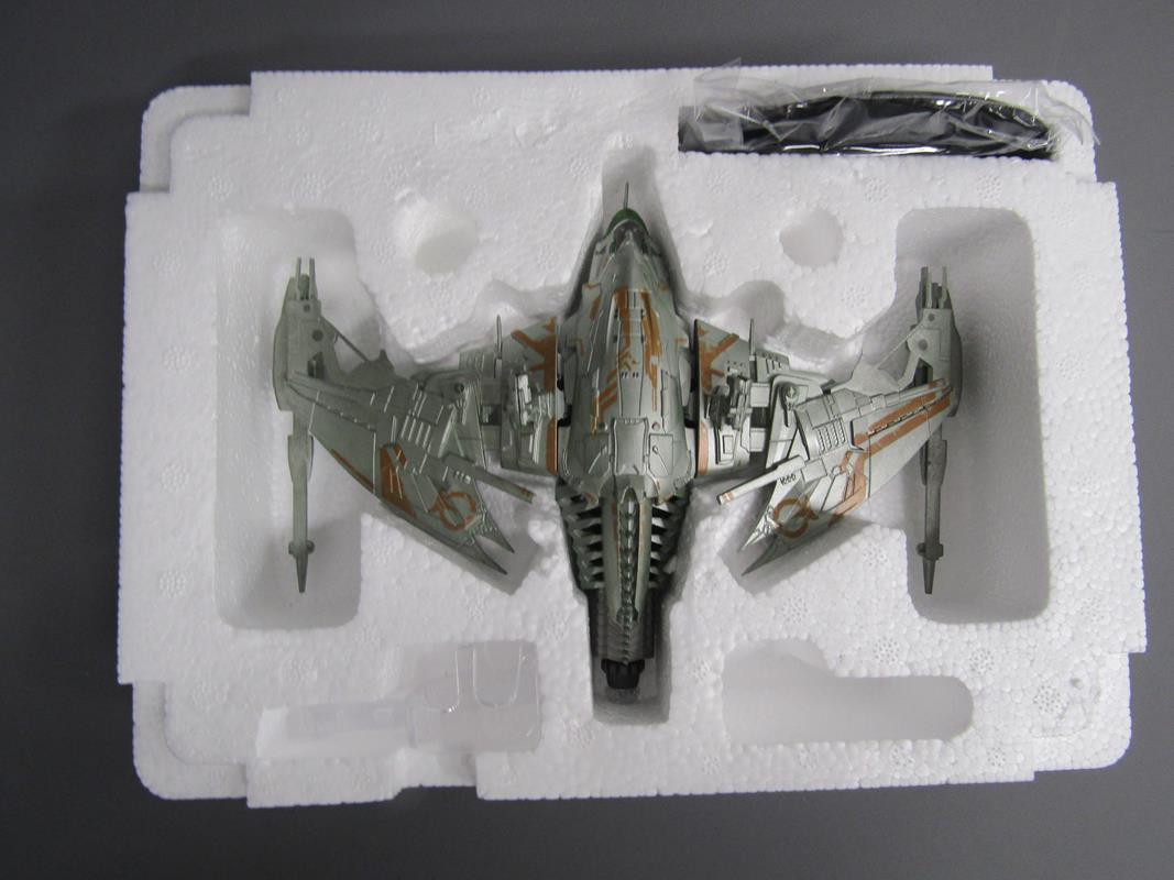 4 Star Trek official Collectors pieces - Romulan Drone, Klingon Raptor, Species 8472 Bioship and - Image 6 of 6
