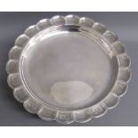 Charles Richard Comyns London 1919 footed silver salver - approx 26cm dia. & 900g/28.93ozt