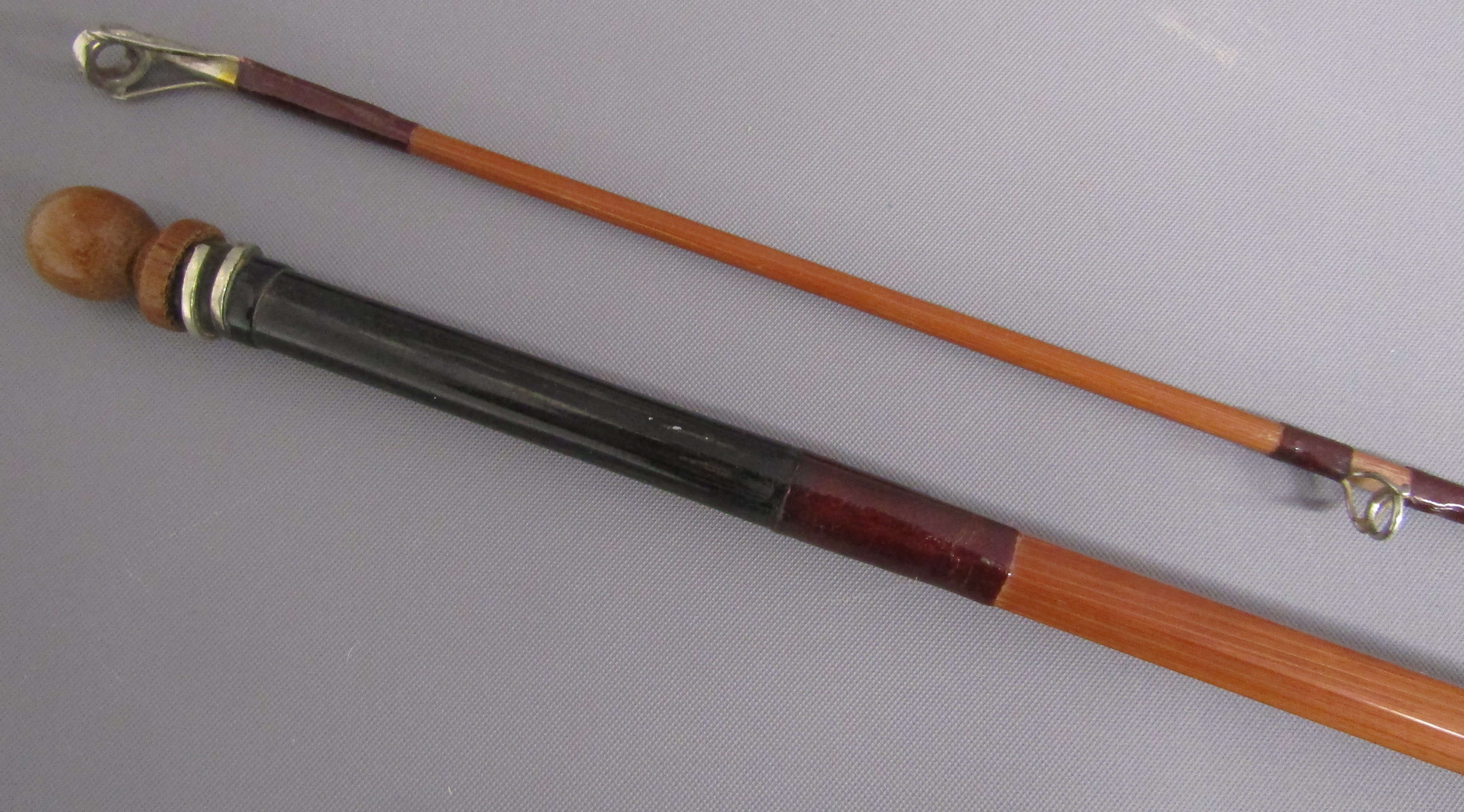 2 x J S Sharpe Ltd Aberdeen 'Scottie' split cane fishing rods - 2 piece 10ft screw joint includes - Image 6 of 9