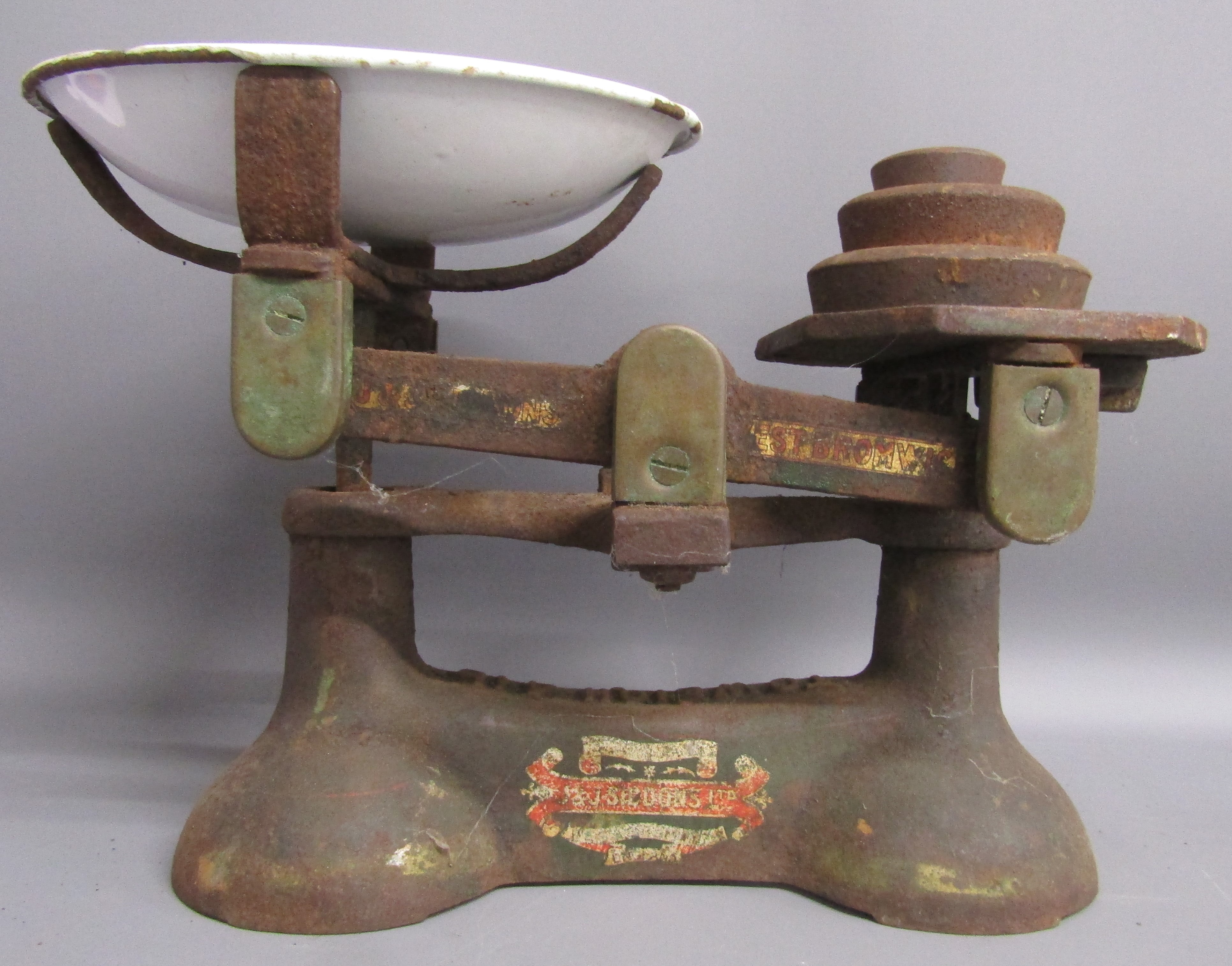J & J Siddons scales with weights and postal scales with weights - Image 2 of 5