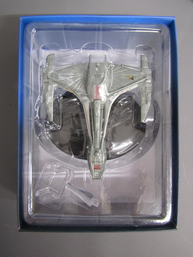 4 Star Trek official Collectors pieces - Romulan Drone, Klingon Raptor, Species 8472 Bioship and - Image 4 of 6