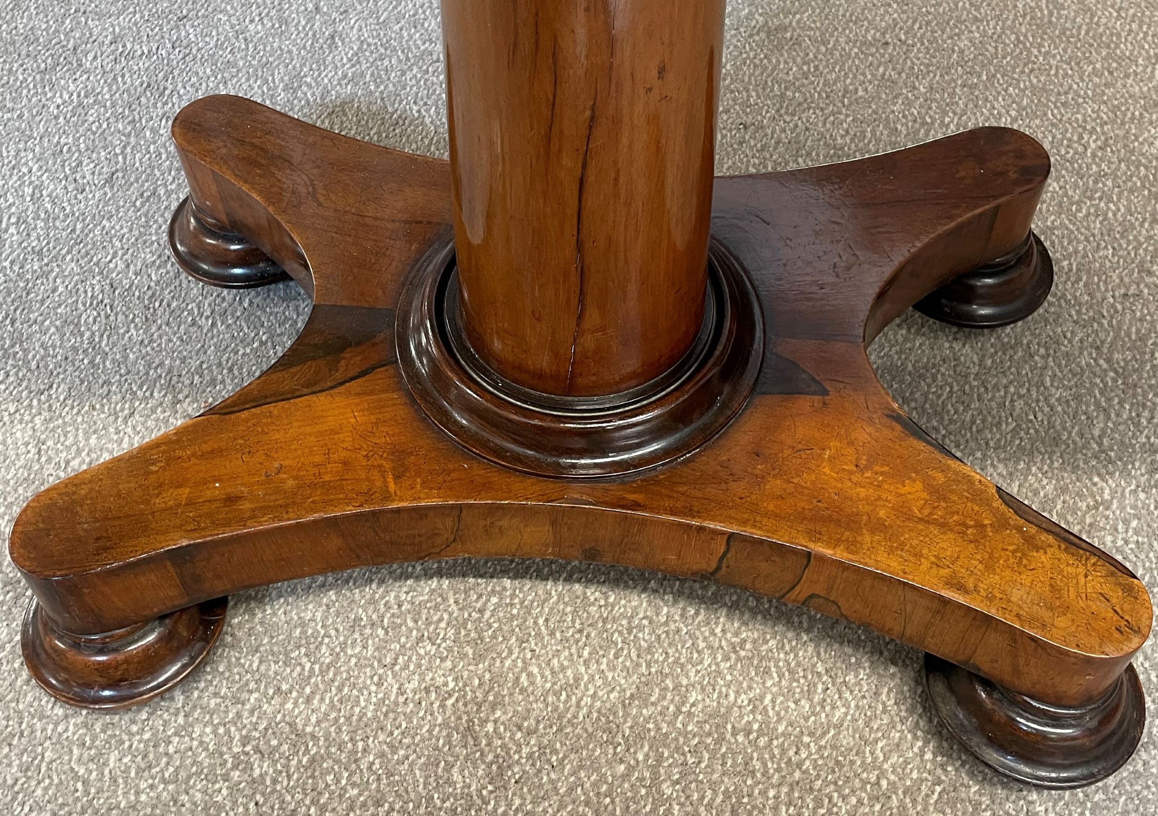 Early 19th century fold over card table in rosewood - Image 2 of 3