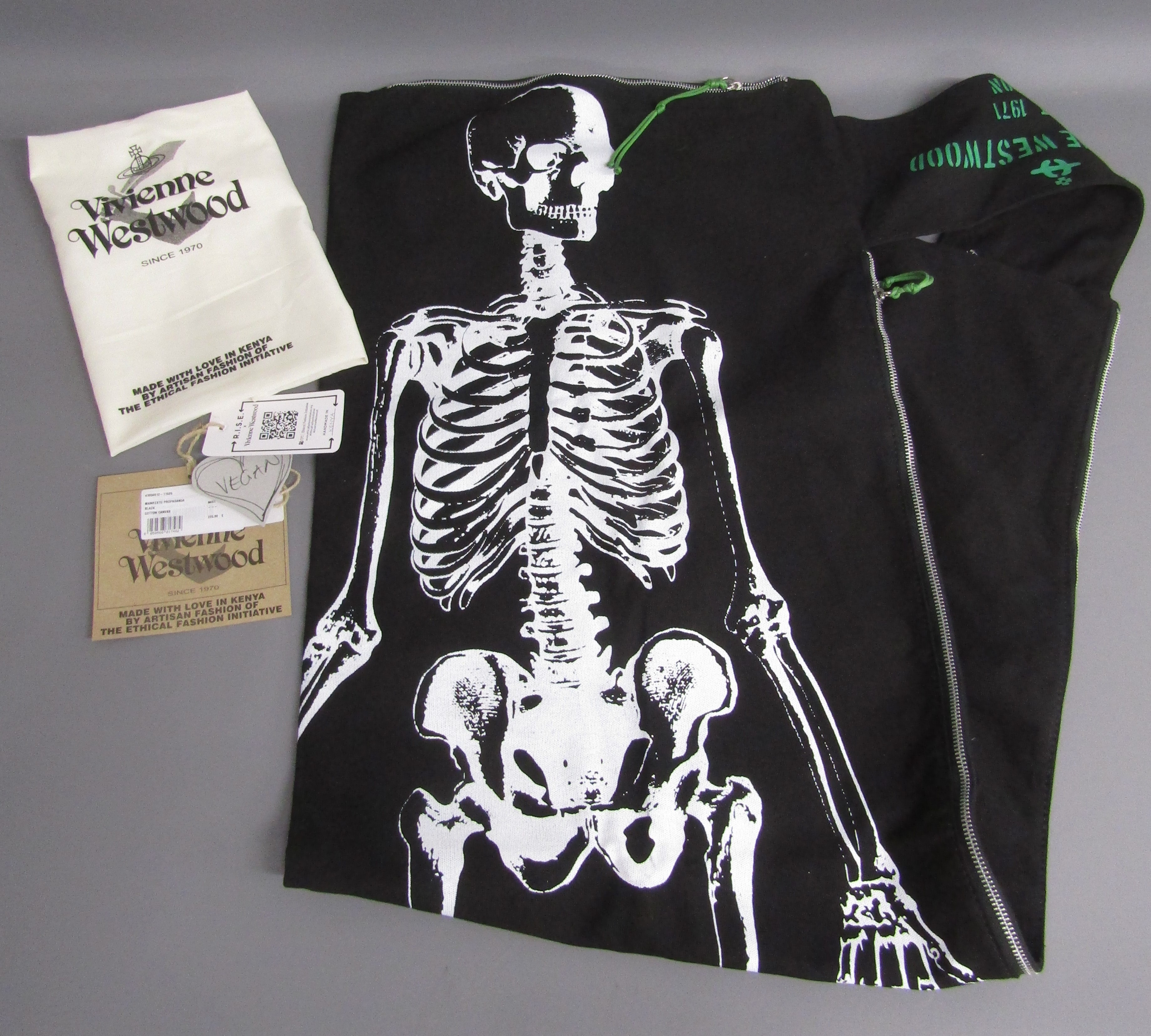 Vivienne Westwood Manifesto Propoganda black cotton canvas cross body bag - Vivienne Westwood's
