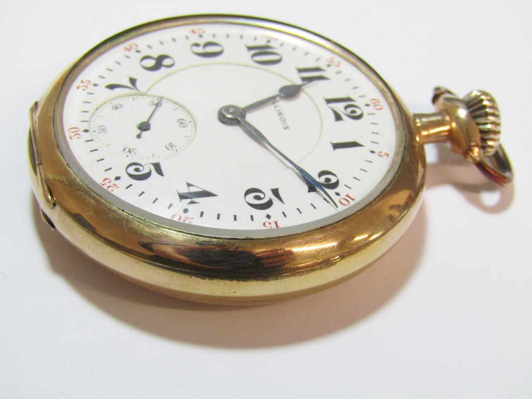 Bunn Special Illinois pocket watch - 60 hour - 21 jewels - Philadelphia watch case - approx. 5cm - Image 2 of 10