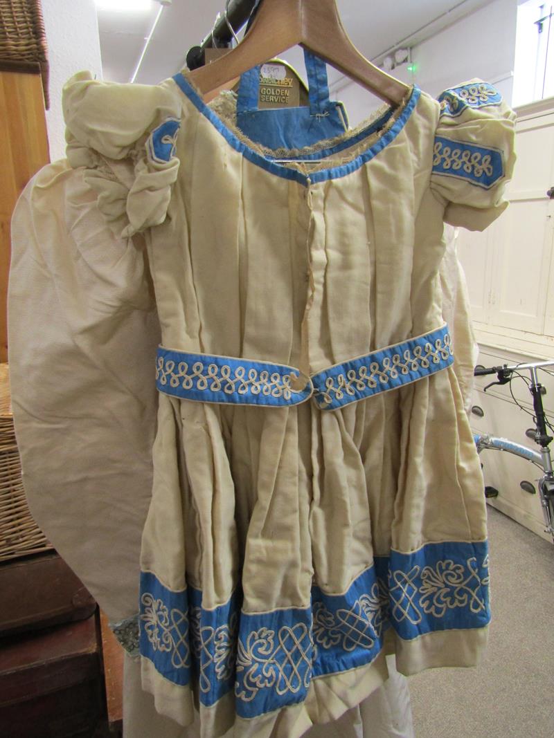 1897 hand made 2 piece wedding dress with veil, additional jacket, 1920s beaded dress & child's - Image 20 of 26