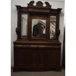 Victorian mahogany dresser W148cm HT229cm D48cm