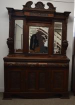 Victorian mahogany dresser W148cm HT229cm D48cm