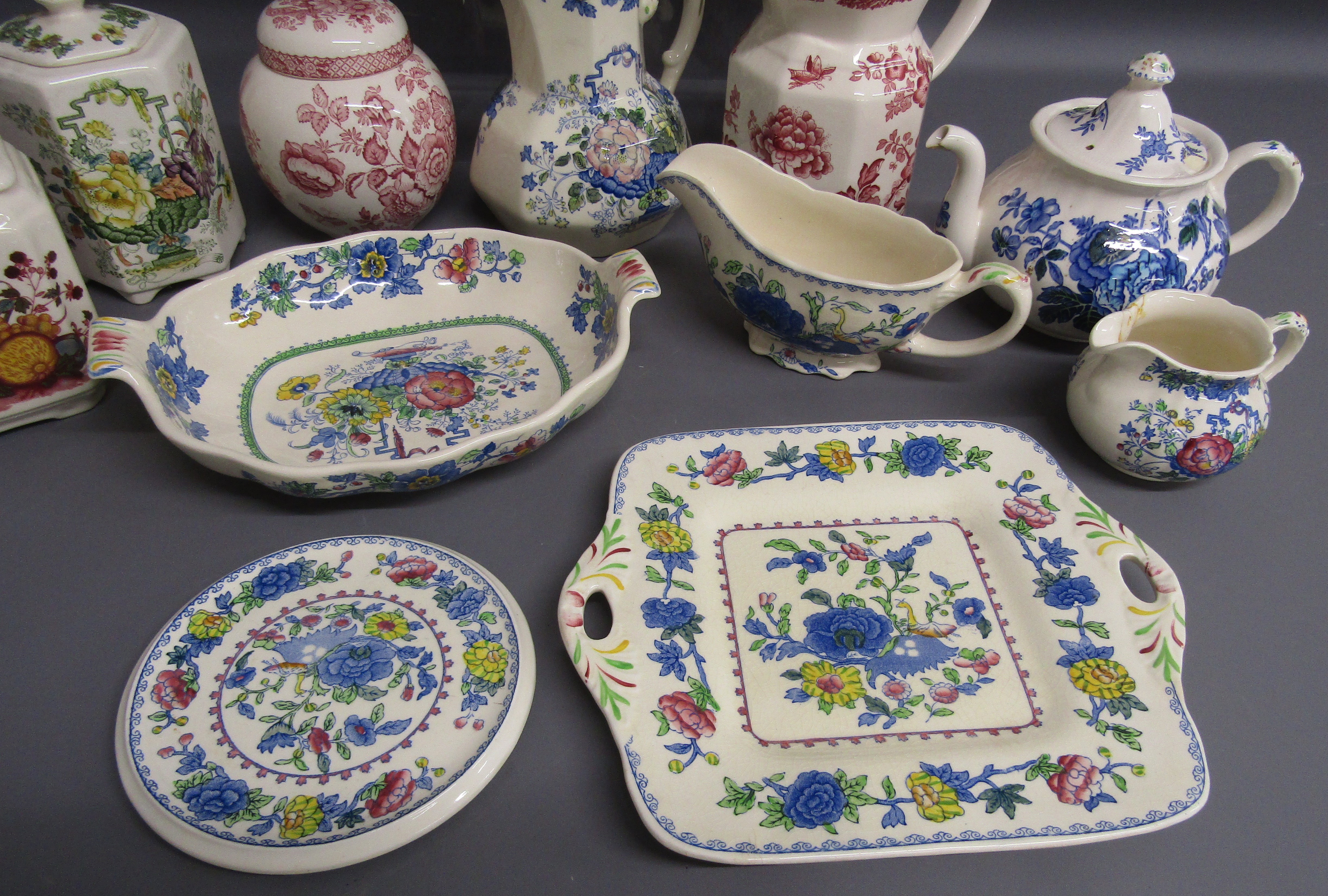 Collection of Mason ware includes Fruit Basket, Strathmore, Regency, Belvedore teapot (damage to - Image 2 of 4