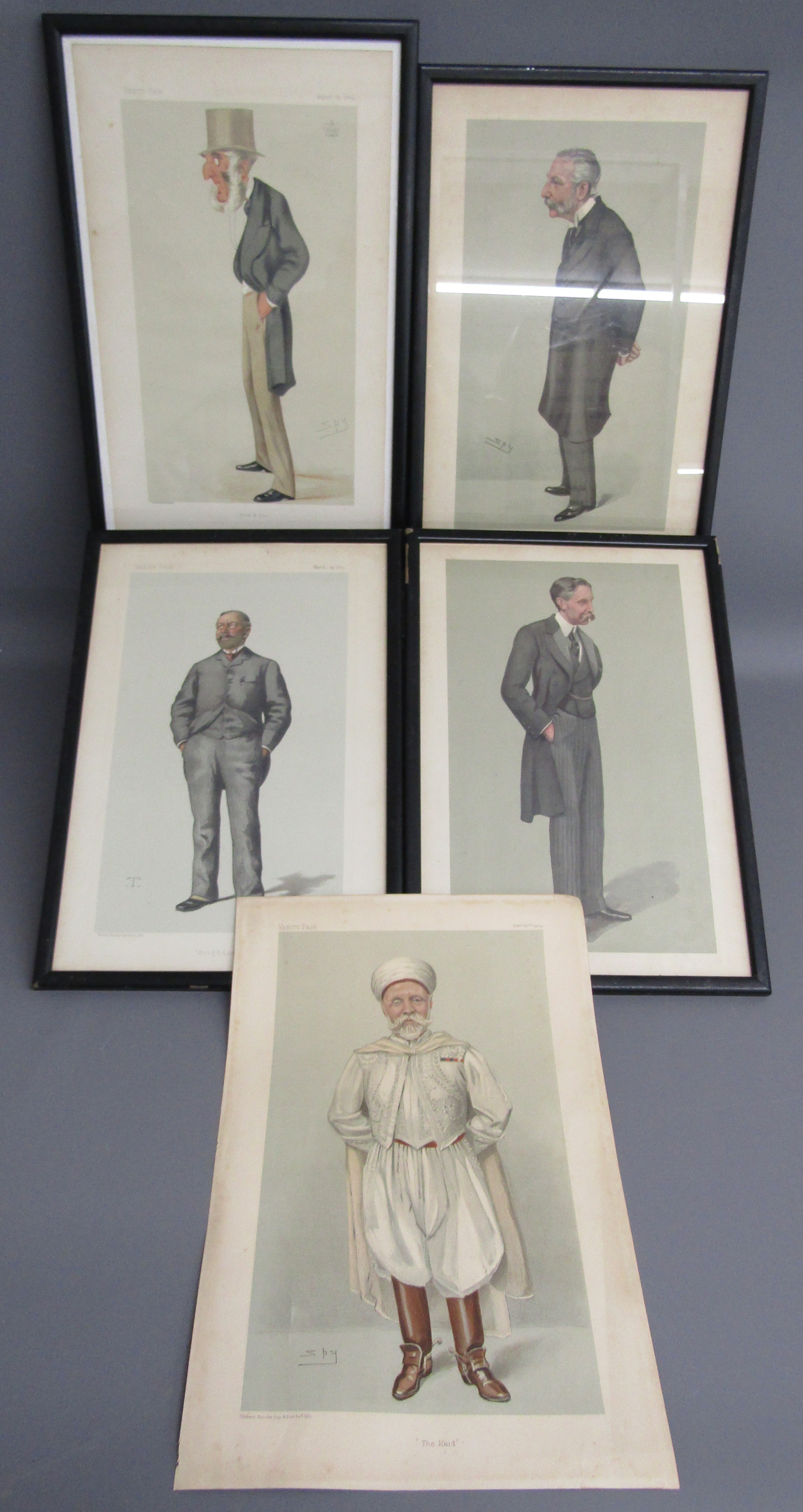 Framed prints SPY unnamed prints and 'Hook & Eye' Vanity Fair, .T. 'Brighton' Vanity Fair print