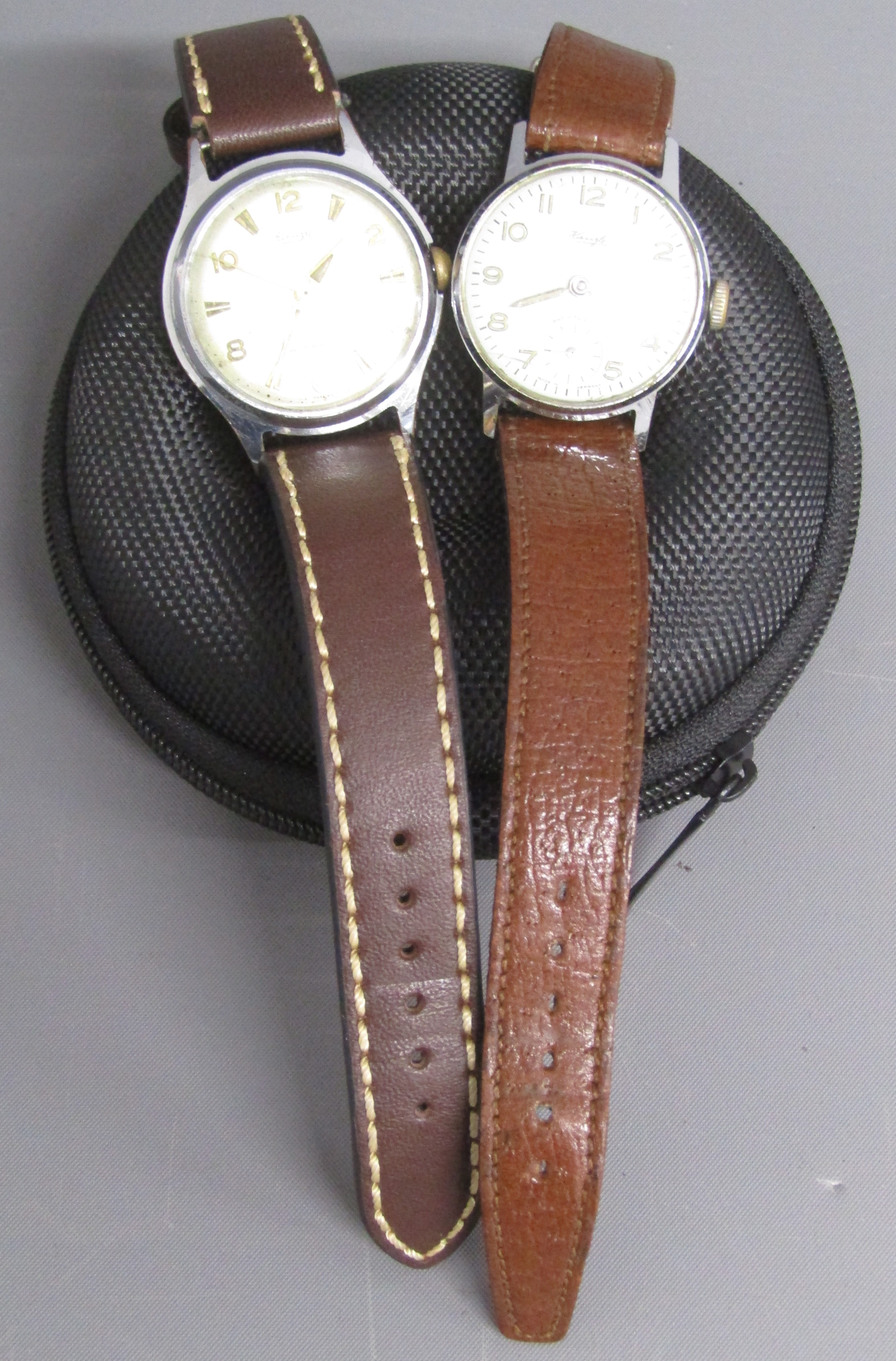 2 1950's Kienzle antimagnetic watches - one marked Foreign and the other Made in Germany with case - Image 8 of 9