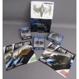 4 Star Trek official Collectors pieces - Romulan Drone, Klingon Raptor, Species 8472 Bioship and