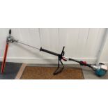 Makita PTR 2500 petrol 4 stroke long reach hedge trimmer