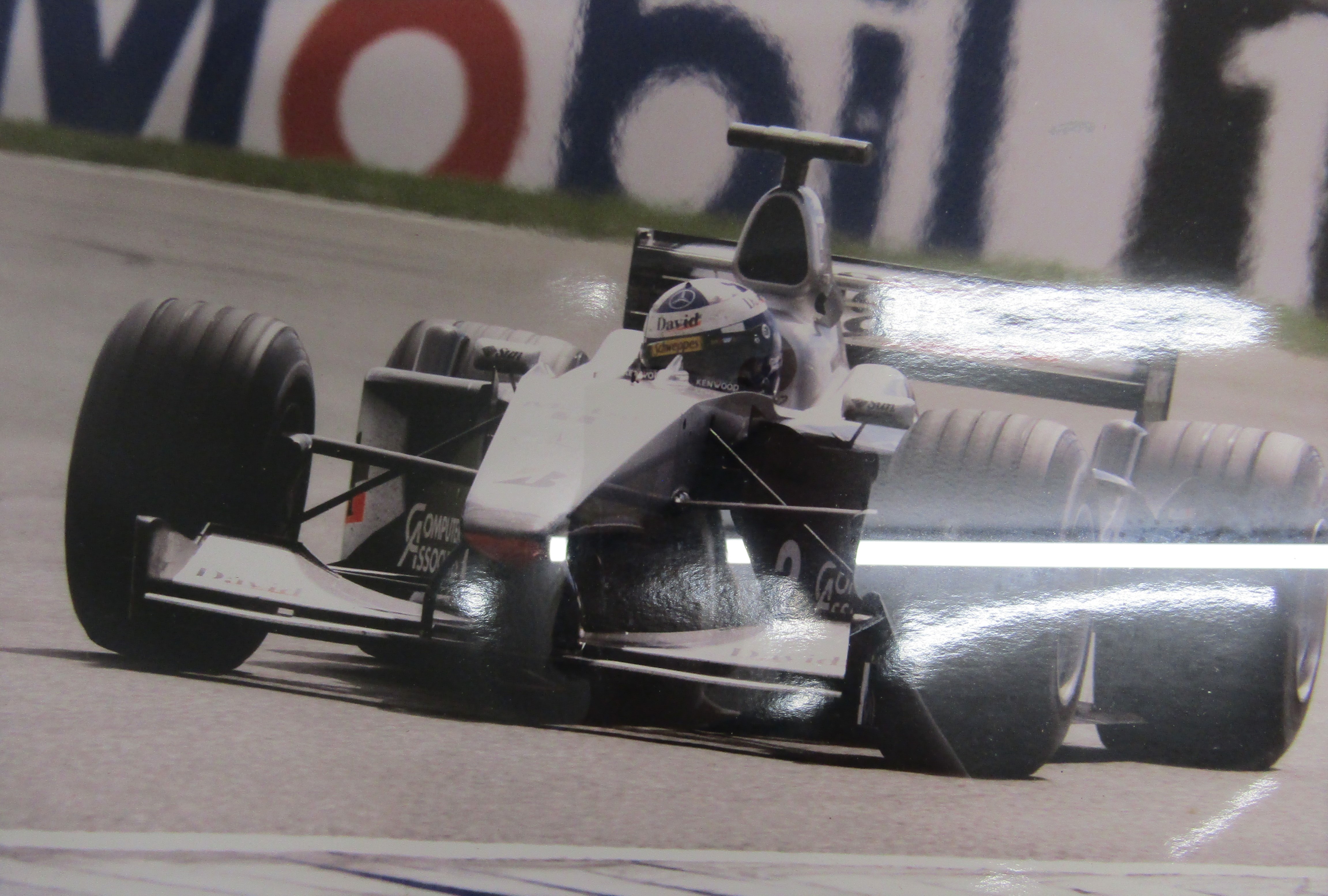 Peter Ratcliffe limited editions - Alan Stammers '93 35/500 framed Nigel Mansell signed print, - Image 3 of 6