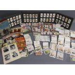 Collection of cigarette cards includes James Bond issued by Somportex Ltd 1-60 taped into book
