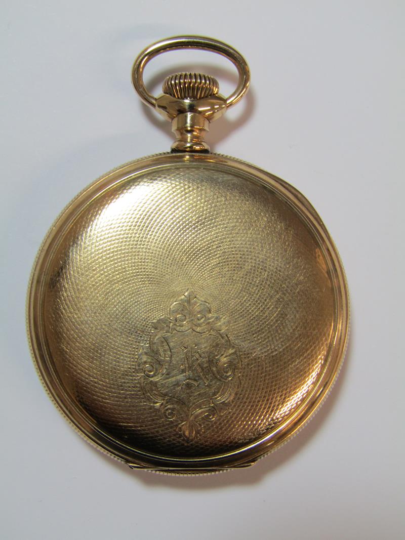 Bunn Special Illinois pocket watch - 21 jewels - 60 hour - No 161 - Warranted 20 years - C.W.C Co - Image 3 of 11
