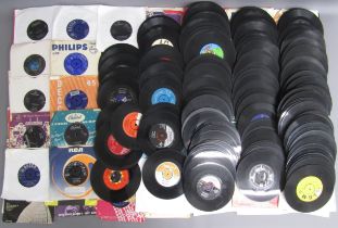 Large collection of approx. 350 7" singles - includes The Beatles, Buddy Holly, Elvis, Kiki Dee,