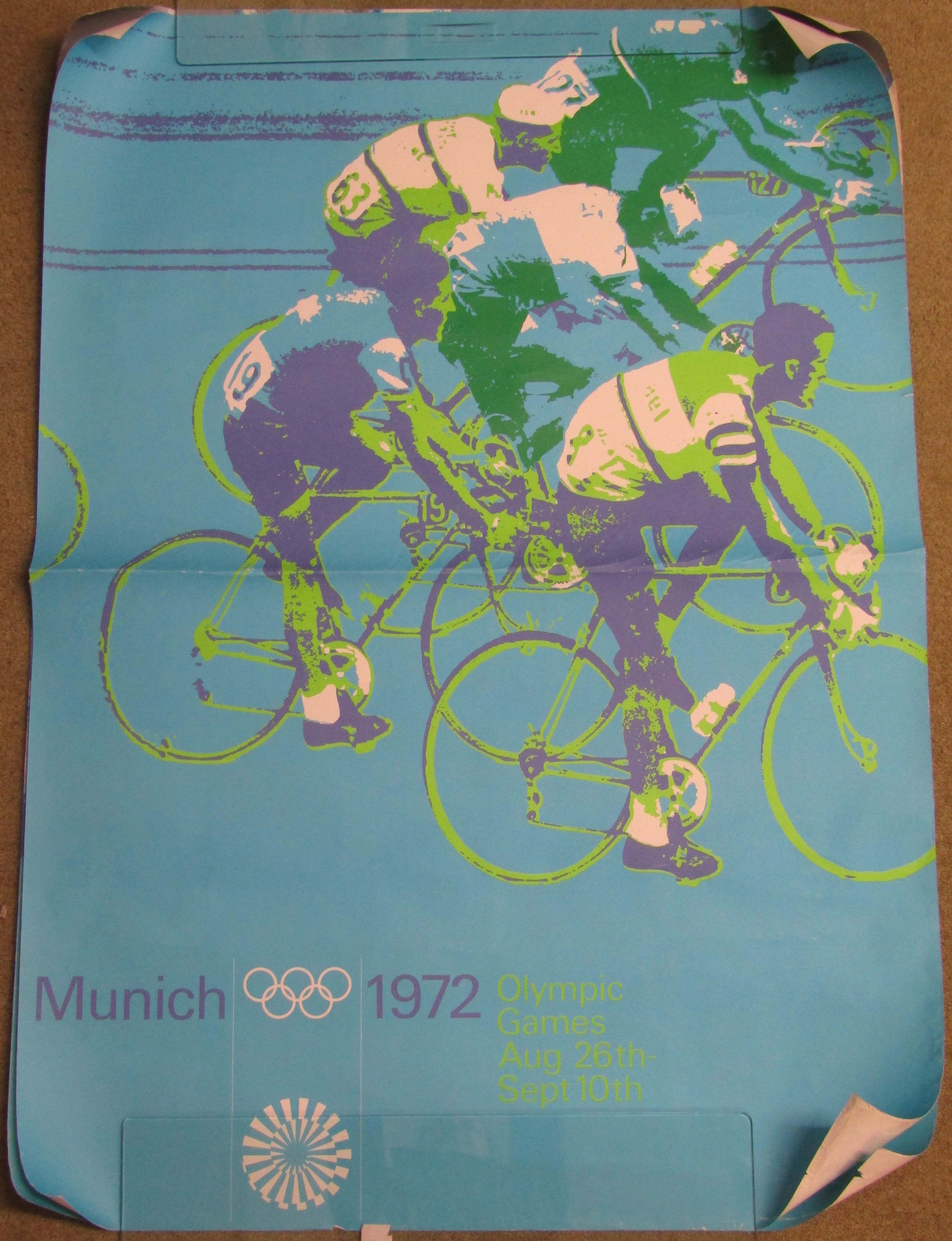 3 x 1972 Aug 26th - Sept 10th Olympic Games posters - Fencing Munchen - Munich Cycling - Kiel - Image 4 of 5