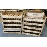 Wooden potato crates