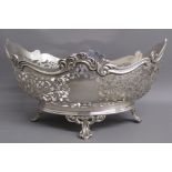 Atkin Brothers Sheffield 1927 silver footed bowl with pierced decoration - approx. 27.5cm x 19cm x