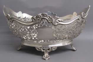 Atkin Brothers Sheffield 1927 silver footed bowl with pierced decoration - approx. 27.5cm x 19cm x