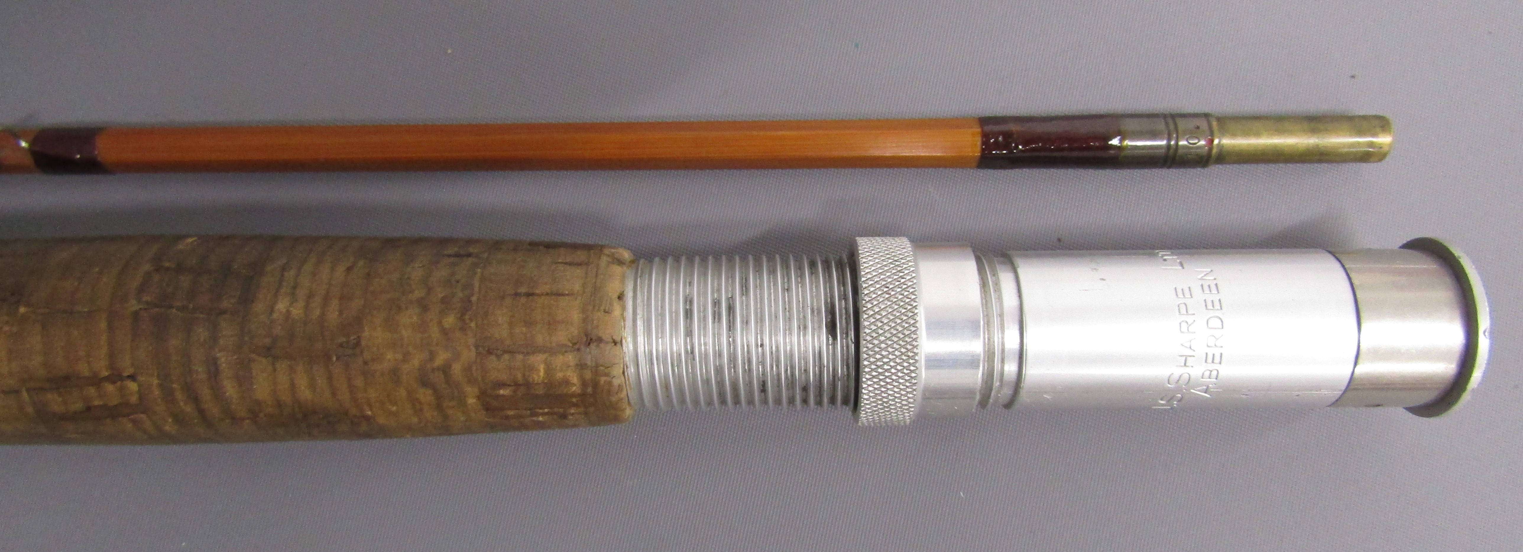 2 x J S Sharpe Ltd Aberdeen 'Scottie' split cane fishing rods - 2 piece 10ft screw joint includes - Image 7 of 9