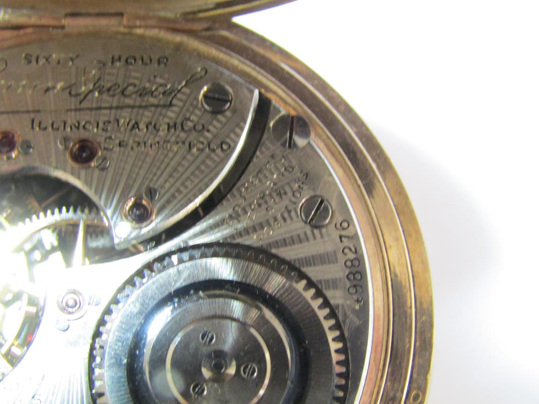 Bunn Special Illinois pocket watch - 60 hour - 21 jewels - Philadelphia watch case - approx. 5cm - Image 9 of 10