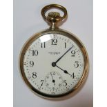 Waltham U.S.A 645 21 jewels gold plated pocket watch - winds easily - currently ticking