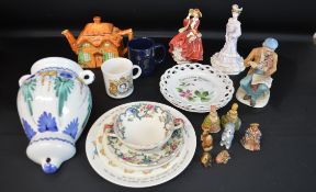 Royal Doulton figurine Top O The Hill HN1834, Coalport Golden Age figurine 