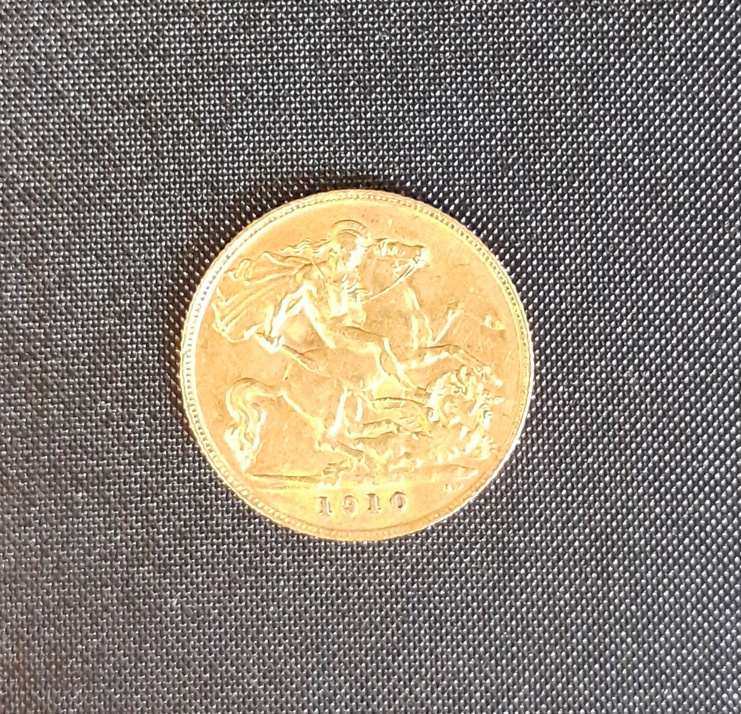 Edward VII gold half sovereign 1910