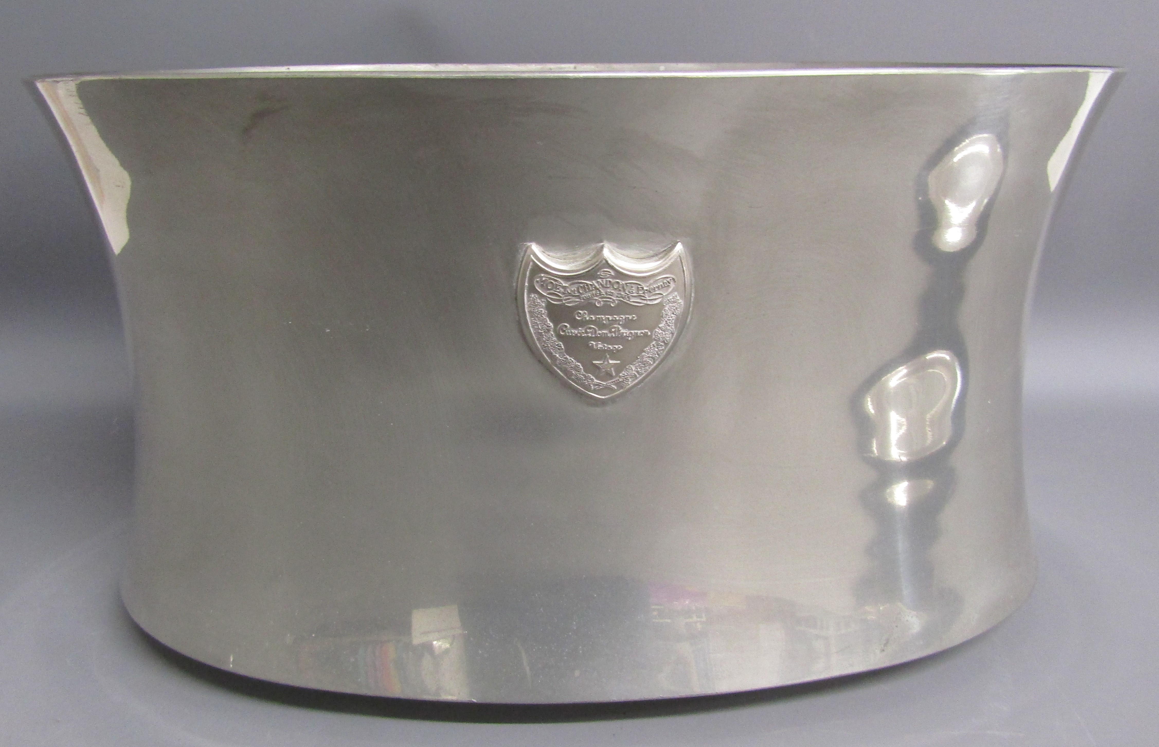 M Szekely Dom Perignon pewter wine cooler and silver plate tray - approx. 43.5cm dia - Image 11 of 14